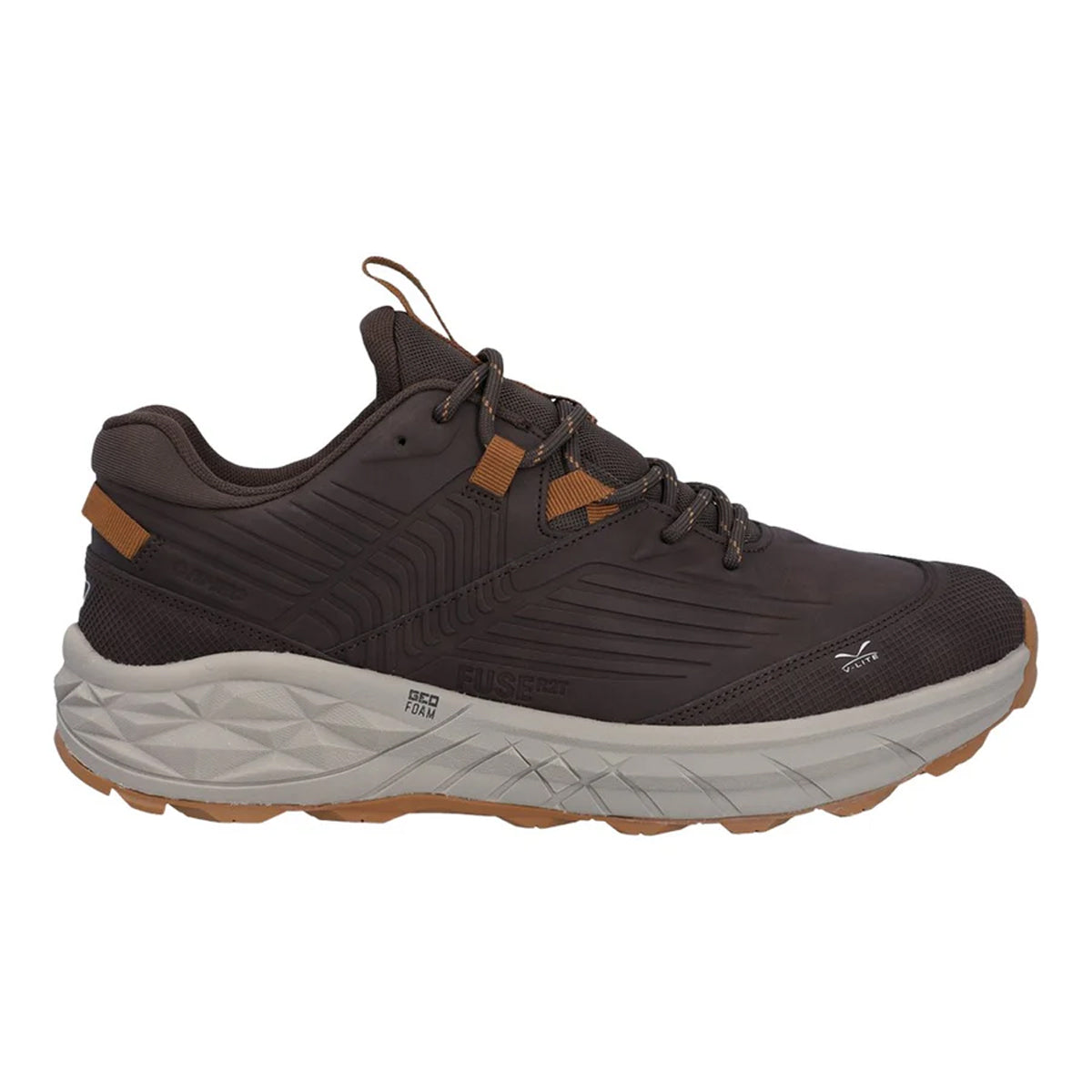 Chocolate Brown-Timber Wolf - Lifestyle - Hi-Tec Mens Fuse Trek Walking Shoes
