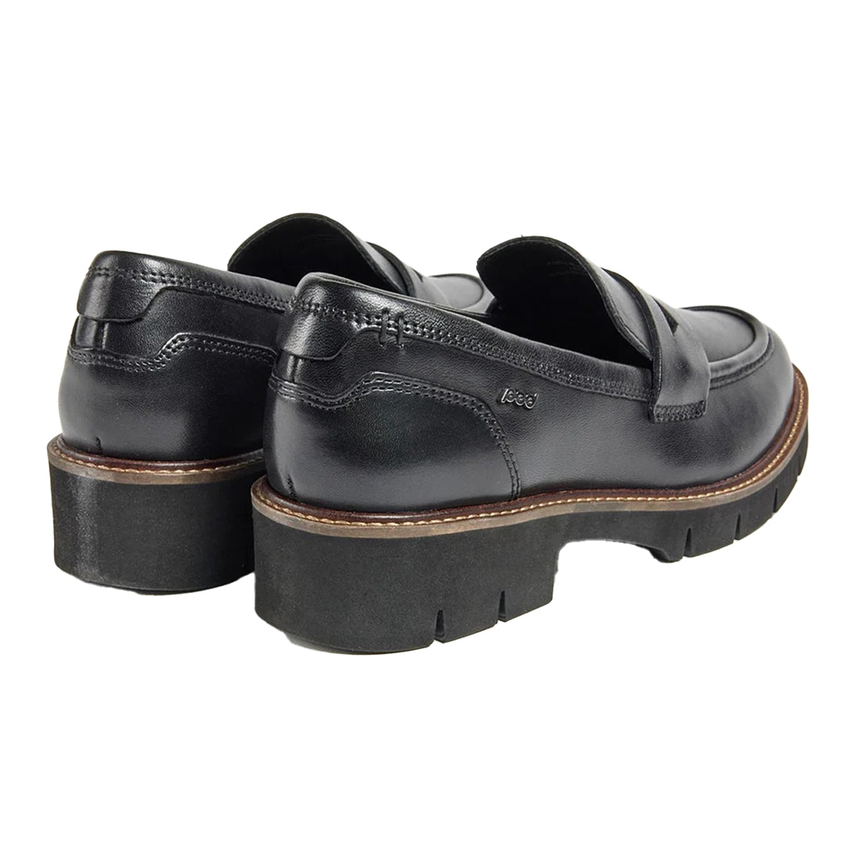 Black - Back - POD Womens-Ladies Kaltin Leather Loafers