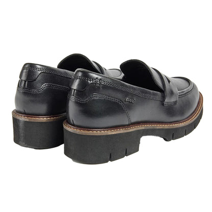 Black - Back - POD Womens-Ladies Kaltin Leather Loafers