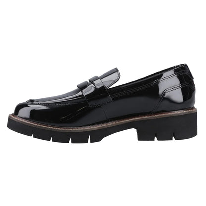 Black - Side - POD Womens-Ladies Kaltin Leather Loafers