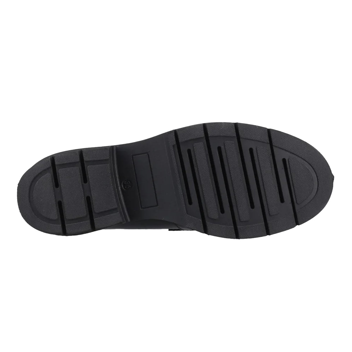 Black - Pack Shot - POD Womens-Ladies Kaltin Leather Loafers