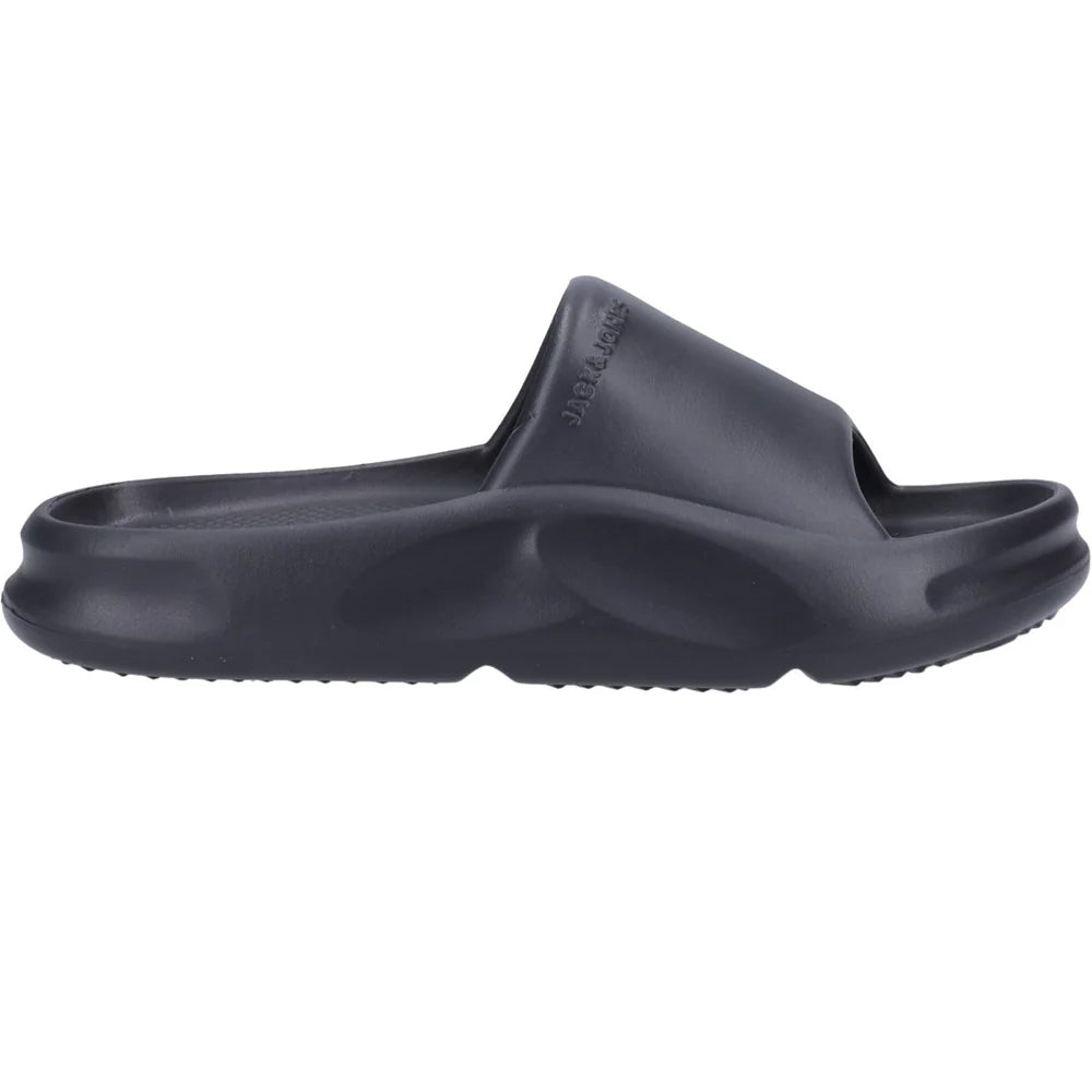 Anthracite - Side - Jack And Jones Mens Status Sliders