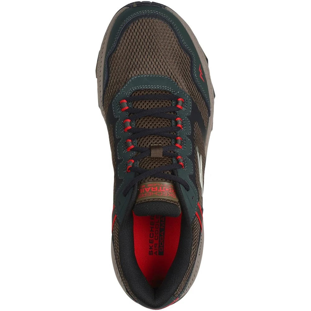 Olive-Black - Pack Shot - Skechers Mens Go Run Trail Altitude 2.0 Marble Rock 3.0 Leather Walking Shoes
