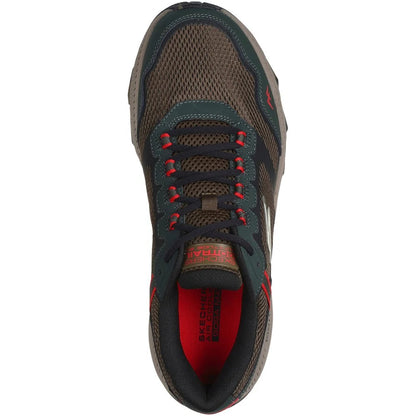 Olive-Black - Pack Shot - Skechers Mens Go Run Trail Altitude 2.0 Marble Rock 3.0 Leather Walking Shoes