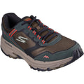 Olive-Black - Front - Skechers Mens Go Run Trail Altitude 2.0 Marble Rock 3.0 Leather Walking Shoes