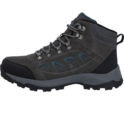 Dark Gull Grey-Harbour Mist - Pack Shot - Hi-Tec Mens Bandera Expedition Suede Ankle Walking Shoes
