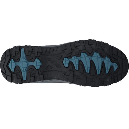 Dark Gull Grey-Harbour Mist - Side - Hi-Tec Mens Bandera Expedition Suede Ankle Walking Shoes
