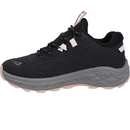 Black-Steeple Grey-Cameo Rose - Pack Shot - Hi-Tec Womens-Ladies Fuse Trek Walking Shoes
