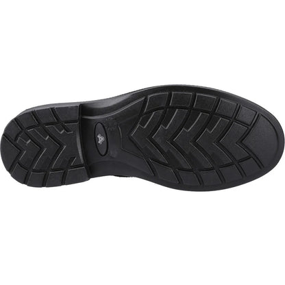 Black - Side - Amblers Mens Cambridge Full Grain Leather Safety Shoes