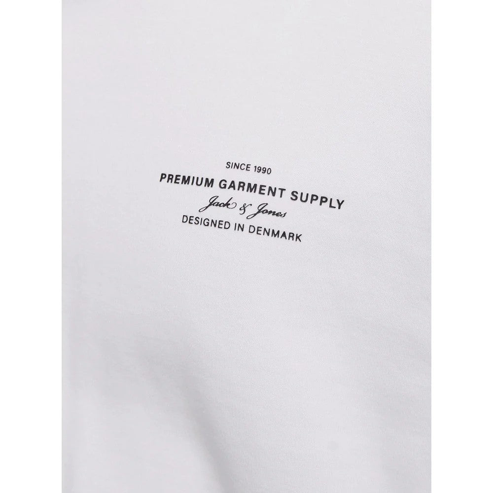 White - Lifestyle - Jack And Jones Mens Chad Branding T-Shirt