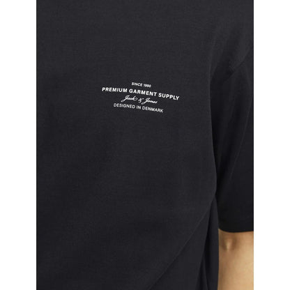 Black - Lifestyle - Jack And Jones Mens Chad Branding T-Shirt