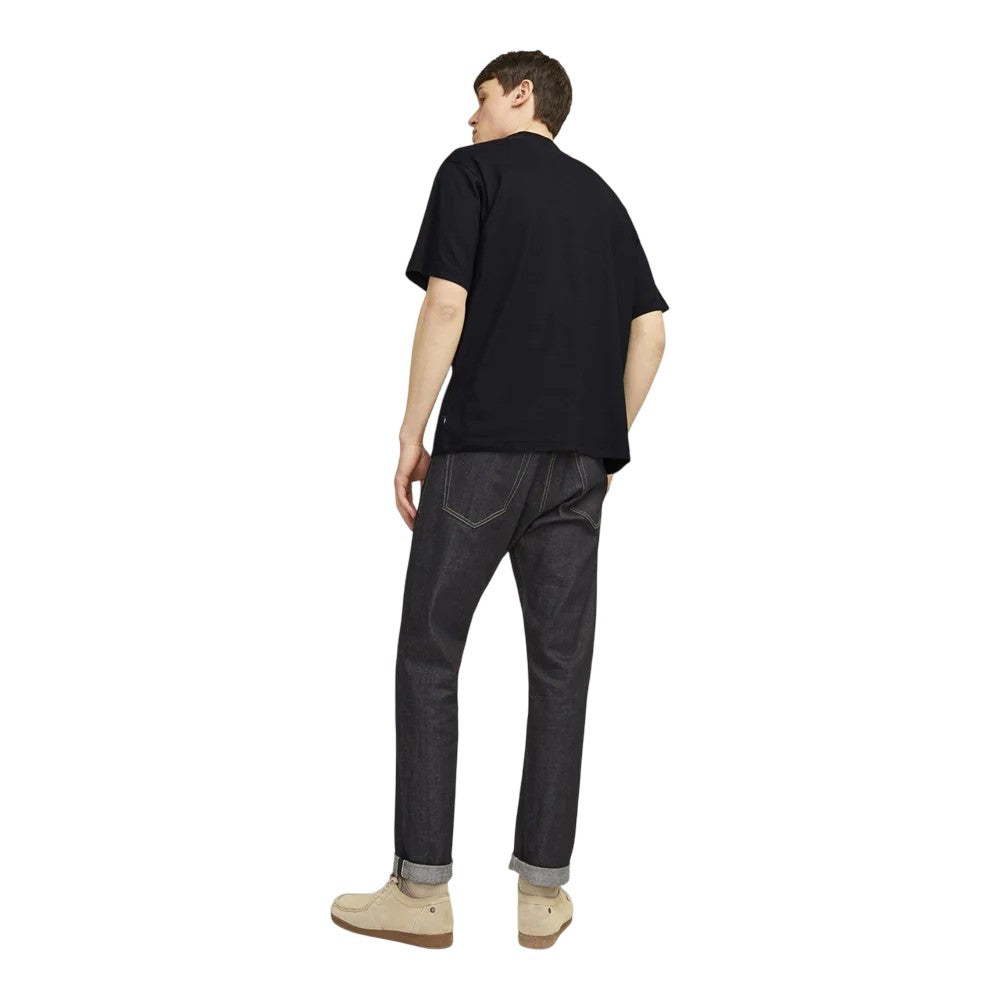 Black - Back - Jack And Jones Mens Chad Branding T-Shirt