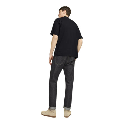 Black - Back - Jack And Jones Mens Chad Branding T-Shirt