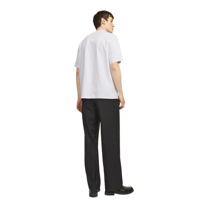 White - Back - Jack And Jones Mens Chad Branding T-Shirt