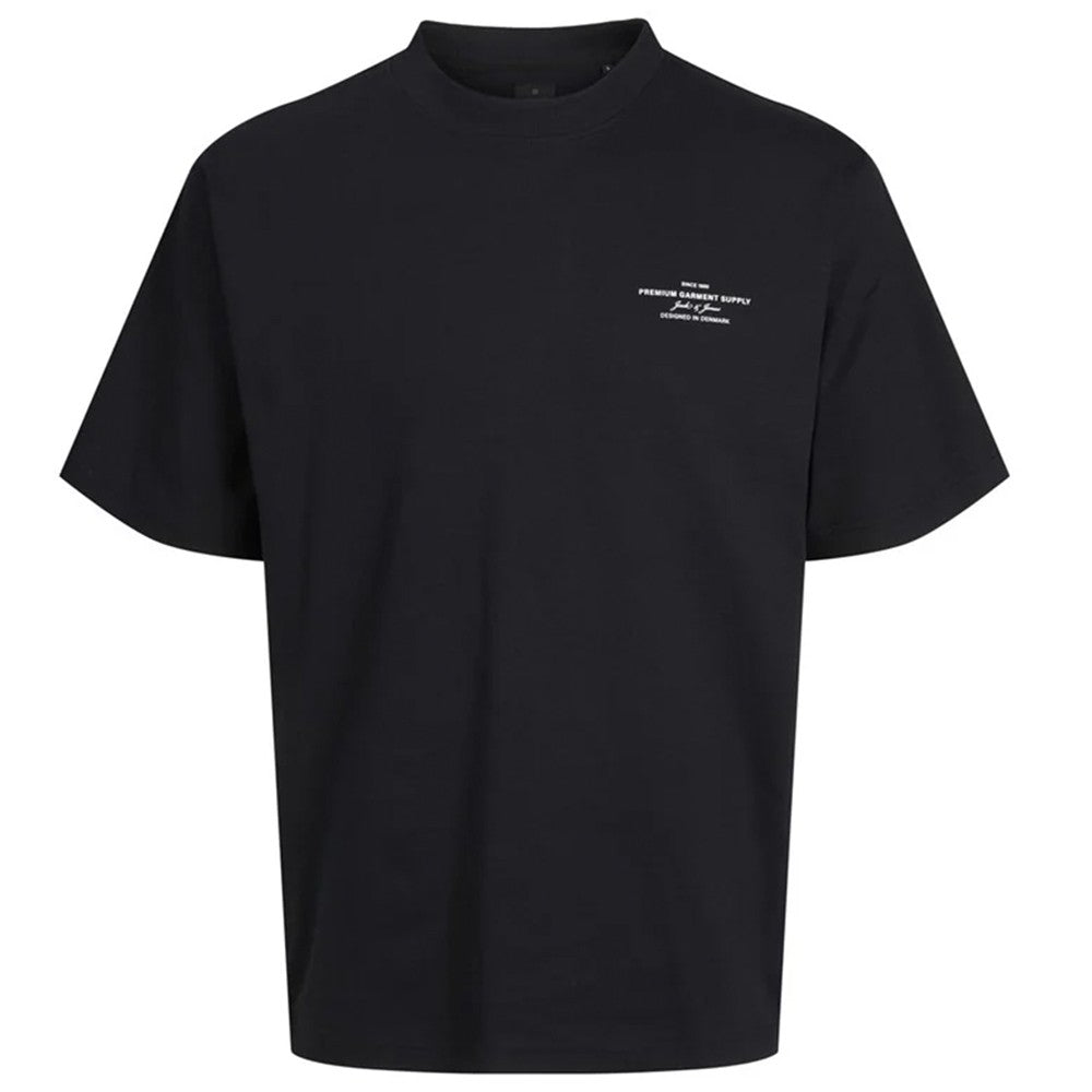 Black - Front - Jack And Jones Mens Chad Branding T-Shirt