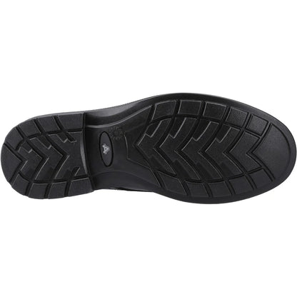 Black - Side - Amblers Mens York Occupational Full Grain Leather Safety Shoes