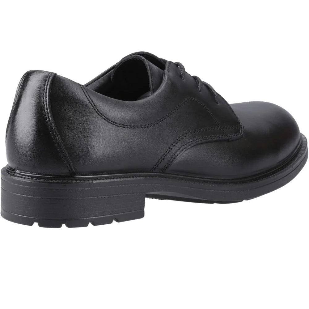 Black - Back - Amblers Mens York Occupational Full Grain Leather Safety Shoes