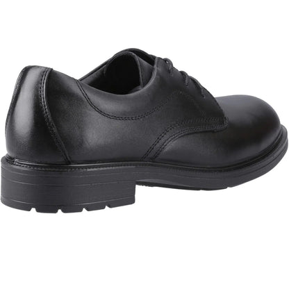 Black - Back - Amblers Mens York Occupational Full Grain Leather Safety Shoes