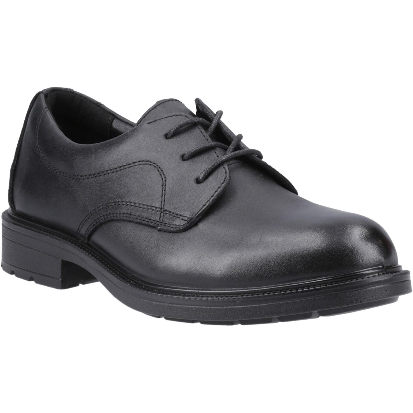 Black - Front - Amblers Mens York Occupational Full Grain Leather Safety Shoes