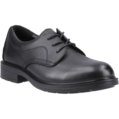 Black - Front - Amblers Mens York Occupational Full Grain Leather Safety Shoes
