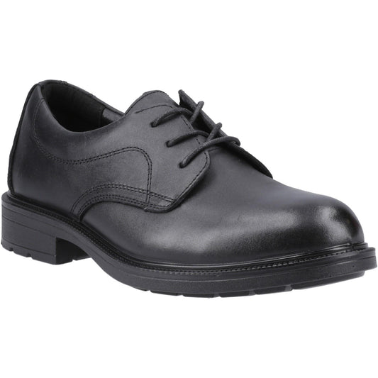Black - Front - Amblers Mens York Occupational Full Grain Leather Safety Shoes