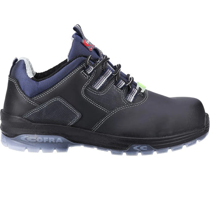 Black-Blue - Lifestyle - Cofra Mens Rap S3 SRC Full Grain Leather Safety Shoes