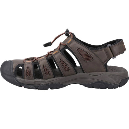 Brown - Pack Shot - Cotswold Mens Ampney Sandals