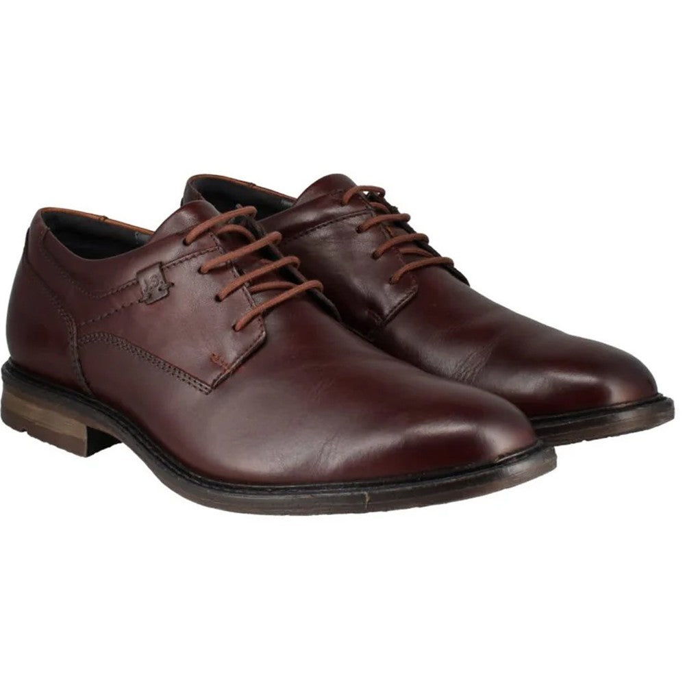 Brown Cognac - Close up - Josef Seibel Mens Earl 05 Leather Oxfords