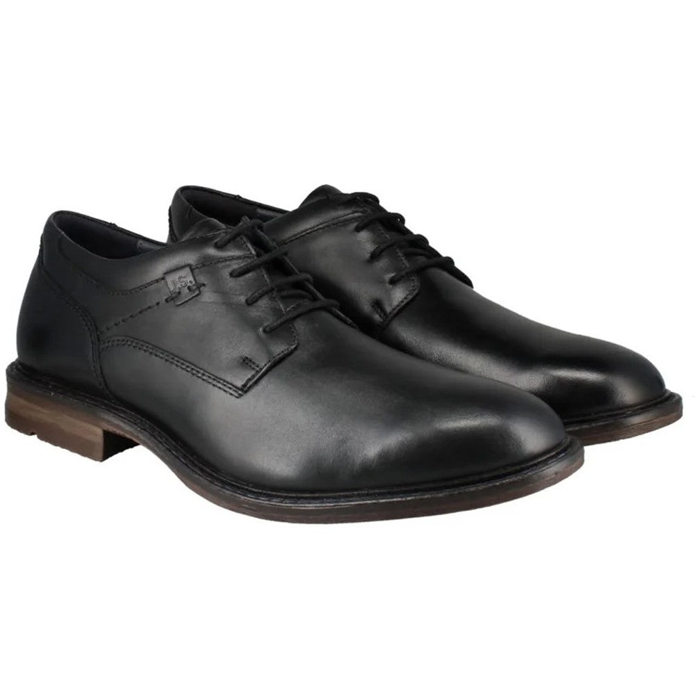 Black - Close up - Josef Seibel Mens Earl 05 Leather Oxfords
