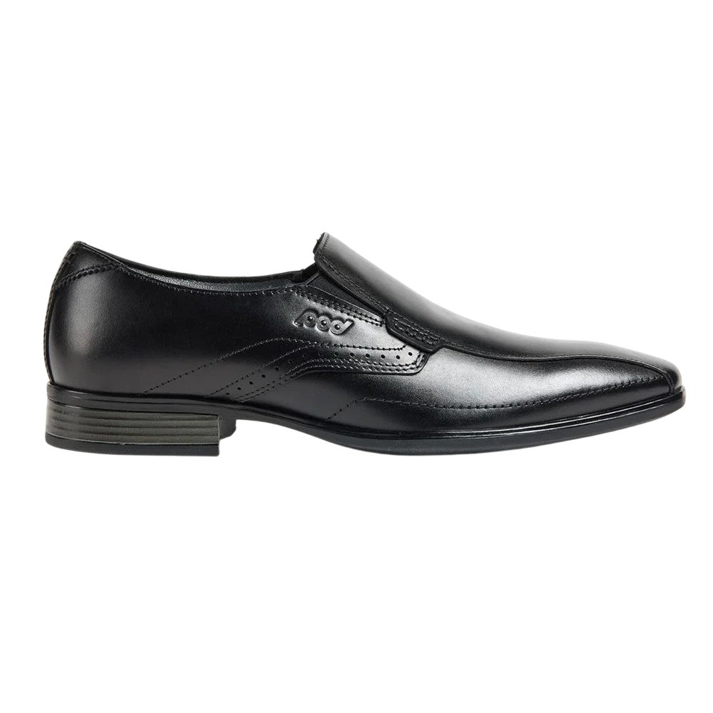 Black - Side - POD Mens Earl Leather Shoes