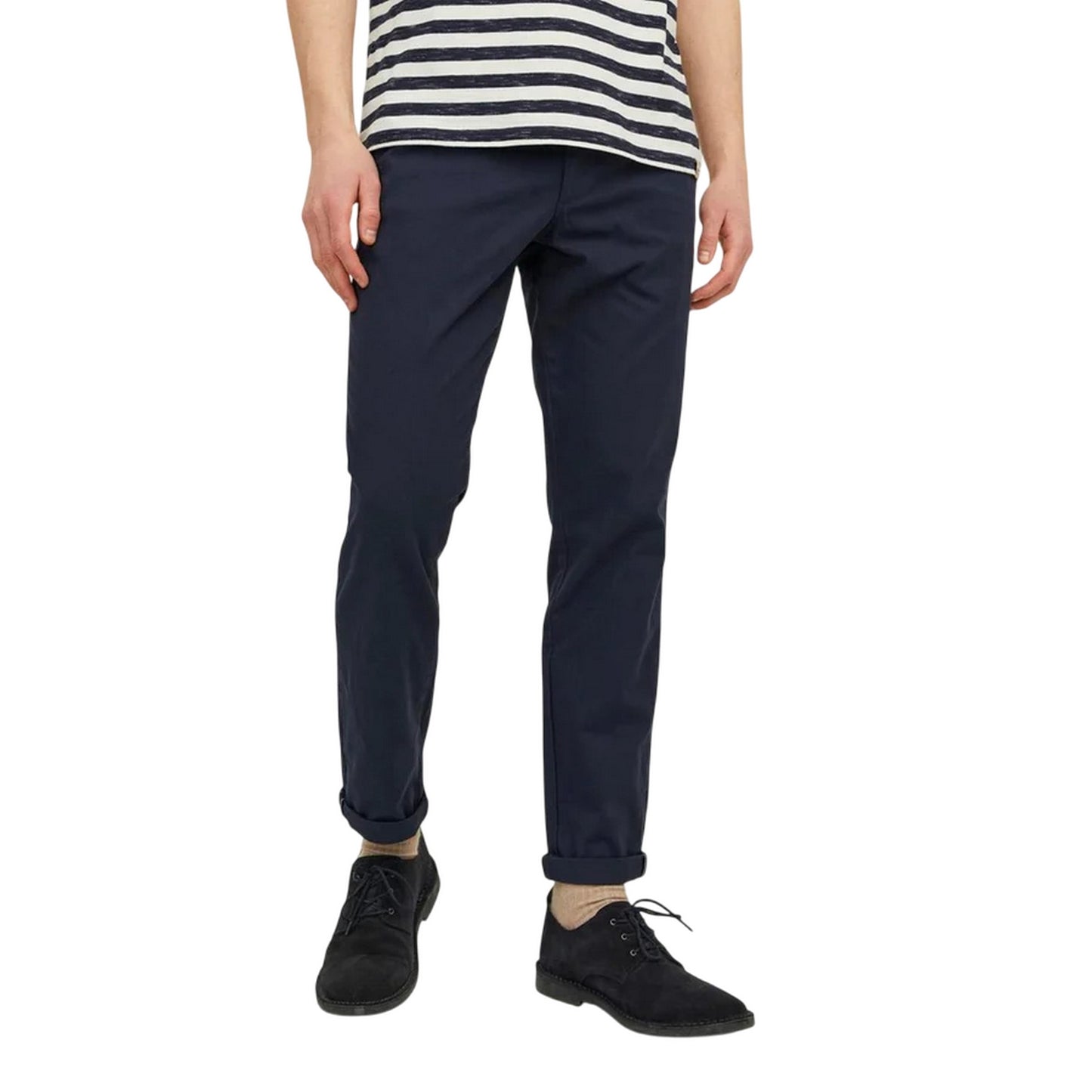Navy Blazer - Side - Jack And Jones Mens Slim Chinos