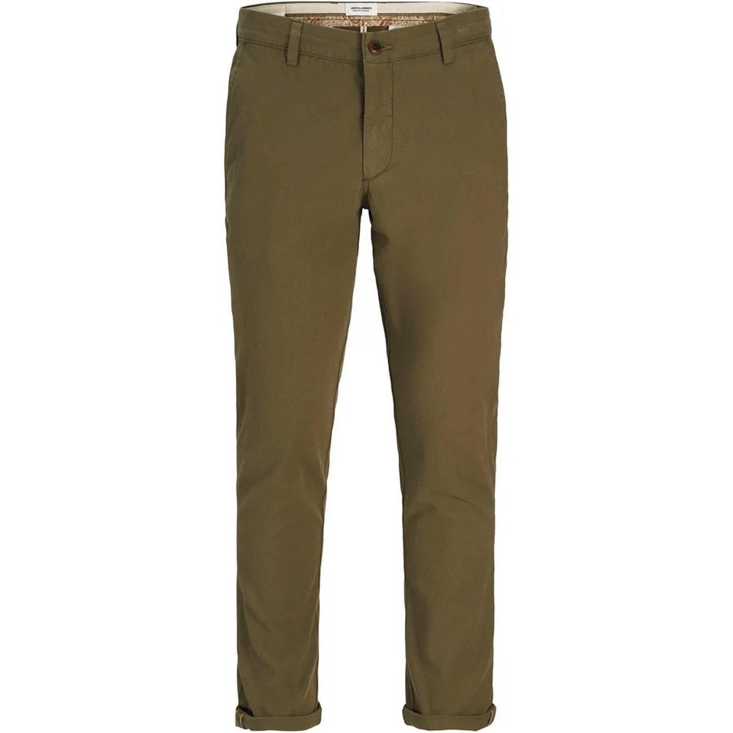 Olive Night - Front - Jack And Jones Mens Slim Chinos