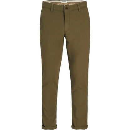 Olive Night - Front - Jack And Jones Mens Slim Chinos