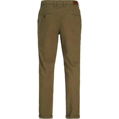 Olive Night - Back - Jack And Jones Mens Slim Chinos