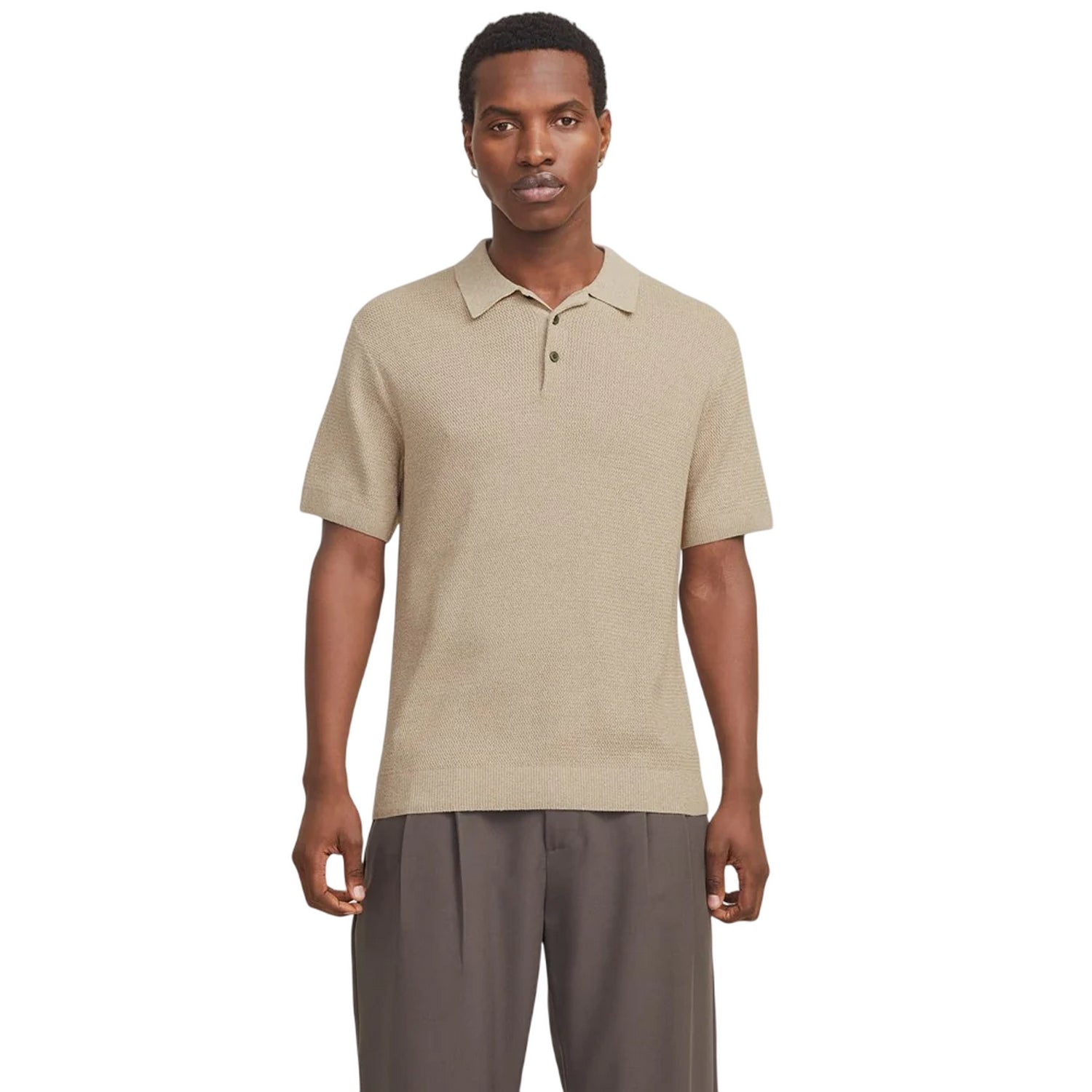 Greige - Lifestyle - Jack And Jones Mens Polo Shirt