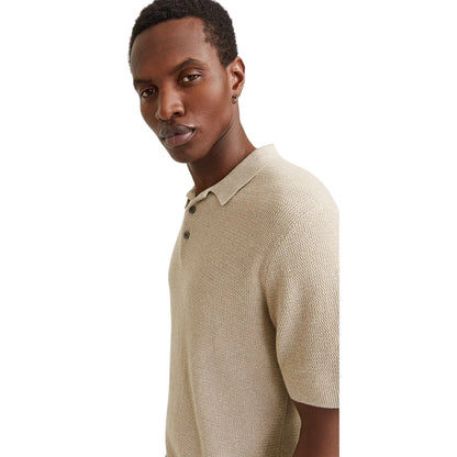 Greige - Side - Jack And Jones Mens Polo Shirt