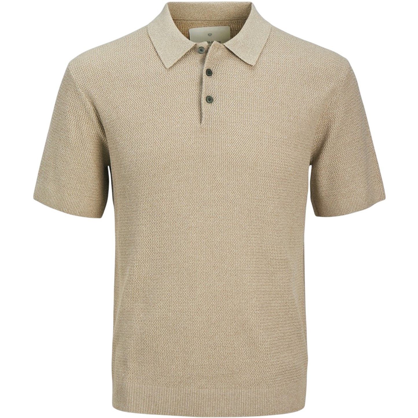 Greige - Front - Jack And Jones Mens Polo Shirt