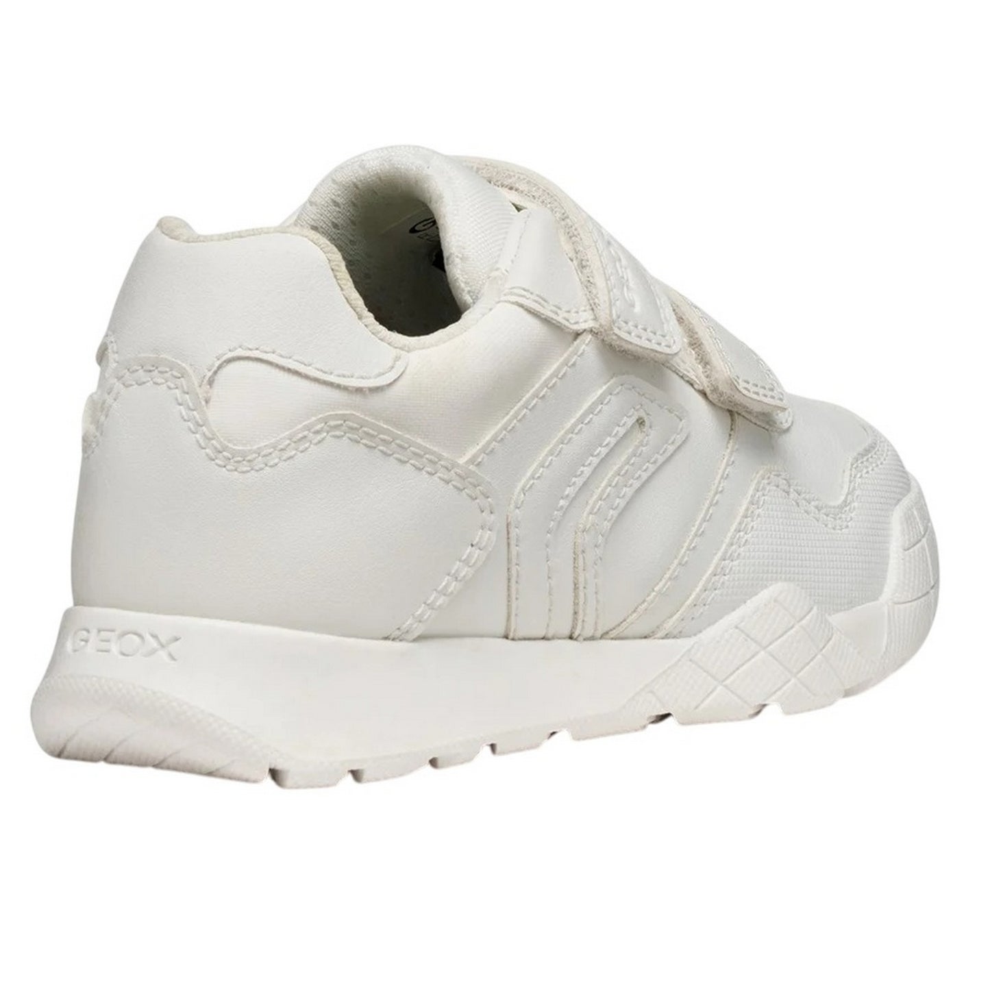 White - Back - Geox Boys Rann-E School Shoes