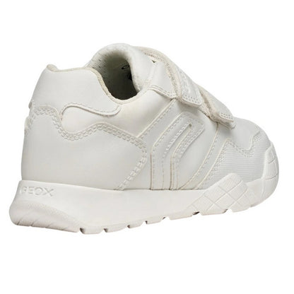 White - Back - Geox Boys Rann-E School Shoes