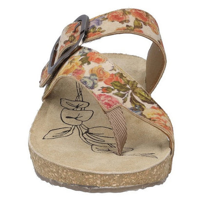 Beige-Multicoloured - Pack Shot - Josef Seibel Womens-Ladies Tonga 77 Leather Sandals