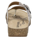 Cream-Multicoloured - Back - Josef Seibel Womens-Ladies Tonga 77 Leather Sandals
