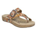 Beige-Multicoloured - Front - Josef Seibel Womens-Ladies Tonga 77 Leather Sandals