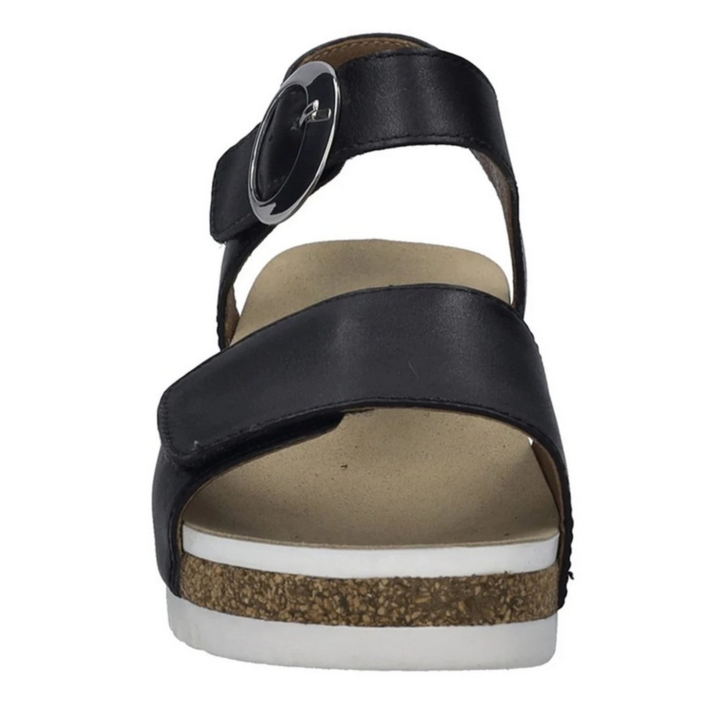 Black - Pack Shot - Josef Seibel Womens-Ladies Quinn 16 Leather Sandals
