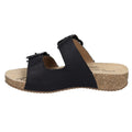 Black - Lifestyle - Josef Seibel Womens-Ladies Tonga Leather Slip-on Sandals