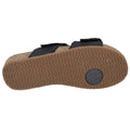 Black - Pack Shot - Josef Seibel Womens-Ladies Tonga Leather Slip-on Sandals