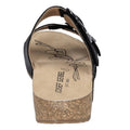 Black - Back - Josef Seibel Womens-Ladies Tonga Leather Slip-on Sandals