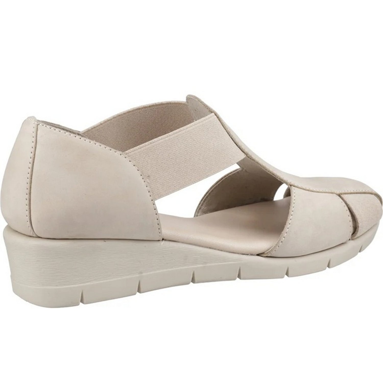 Taupe - Back - Fleet & Foster Womens-Ladies Dolly Leather Sandals