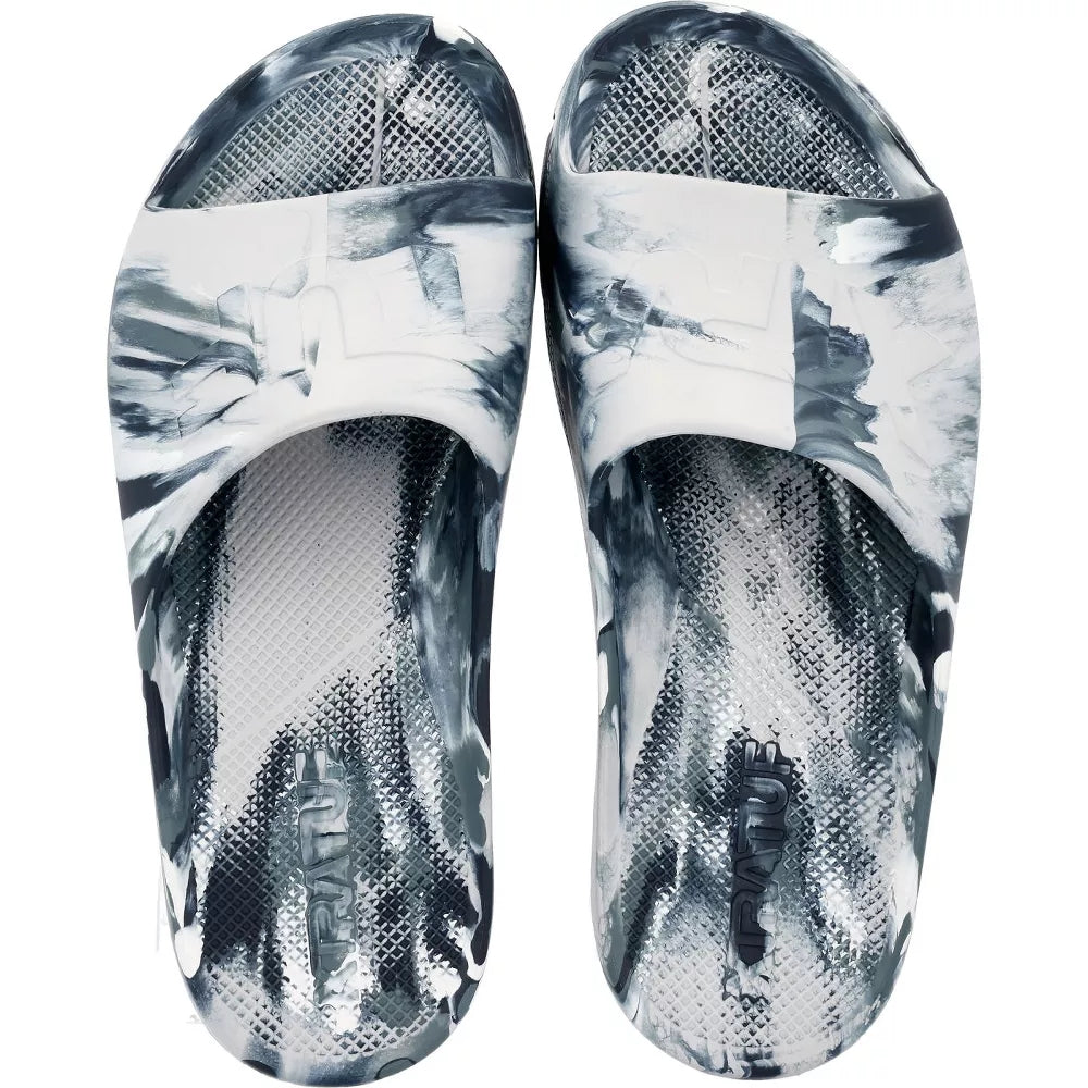 Stormy Grey - Close up - Xtratuf Mens Apres Fish Slides