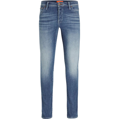 Blue Denim - Front - Jack And Jones Mens Glenn Slim Jeans