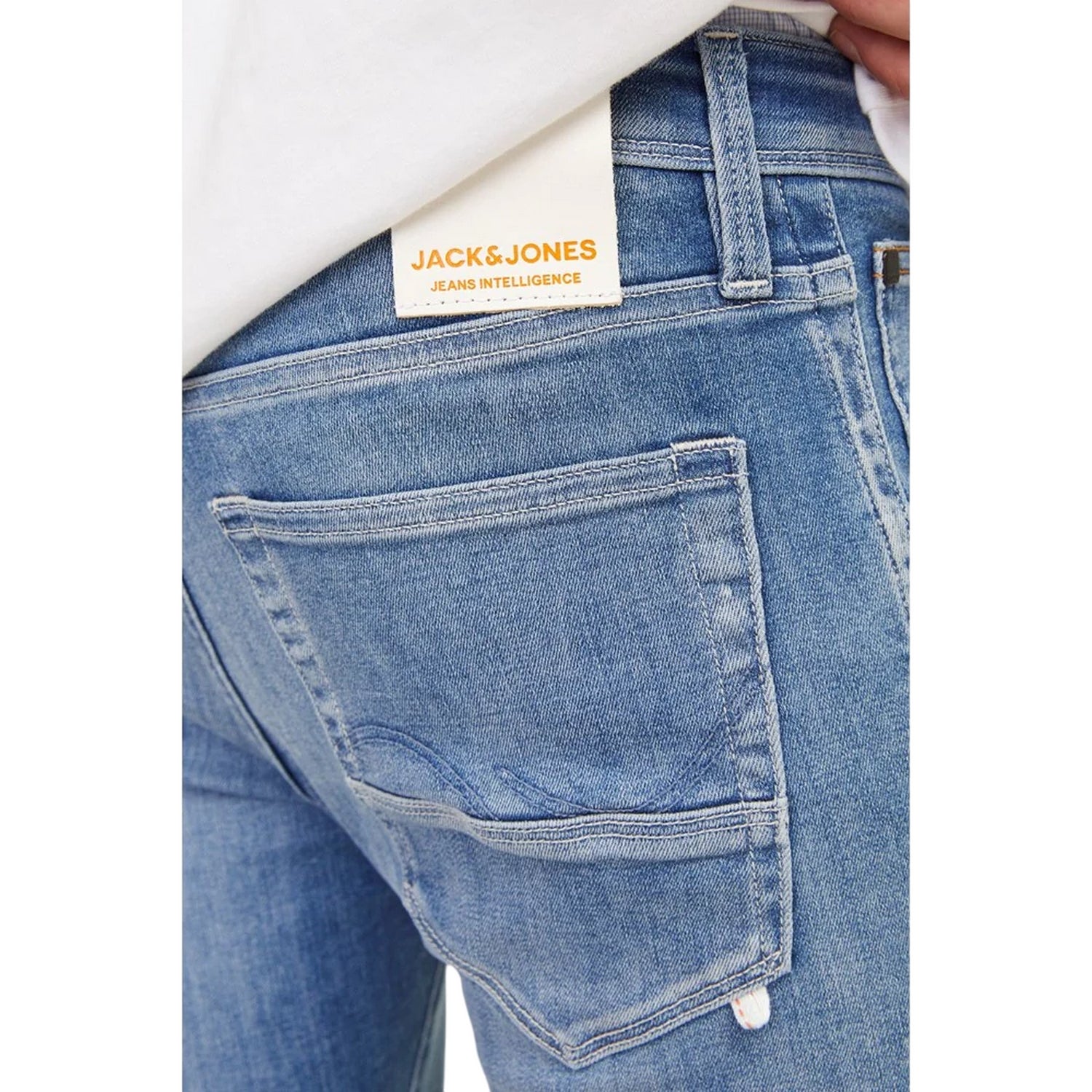 Blue Denim - Side - Jack And Jones Mens Glenn Slim Jeans